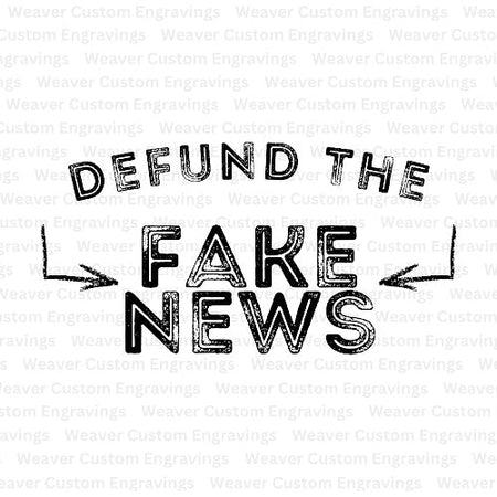 defund the fake news graphic png svg pdf