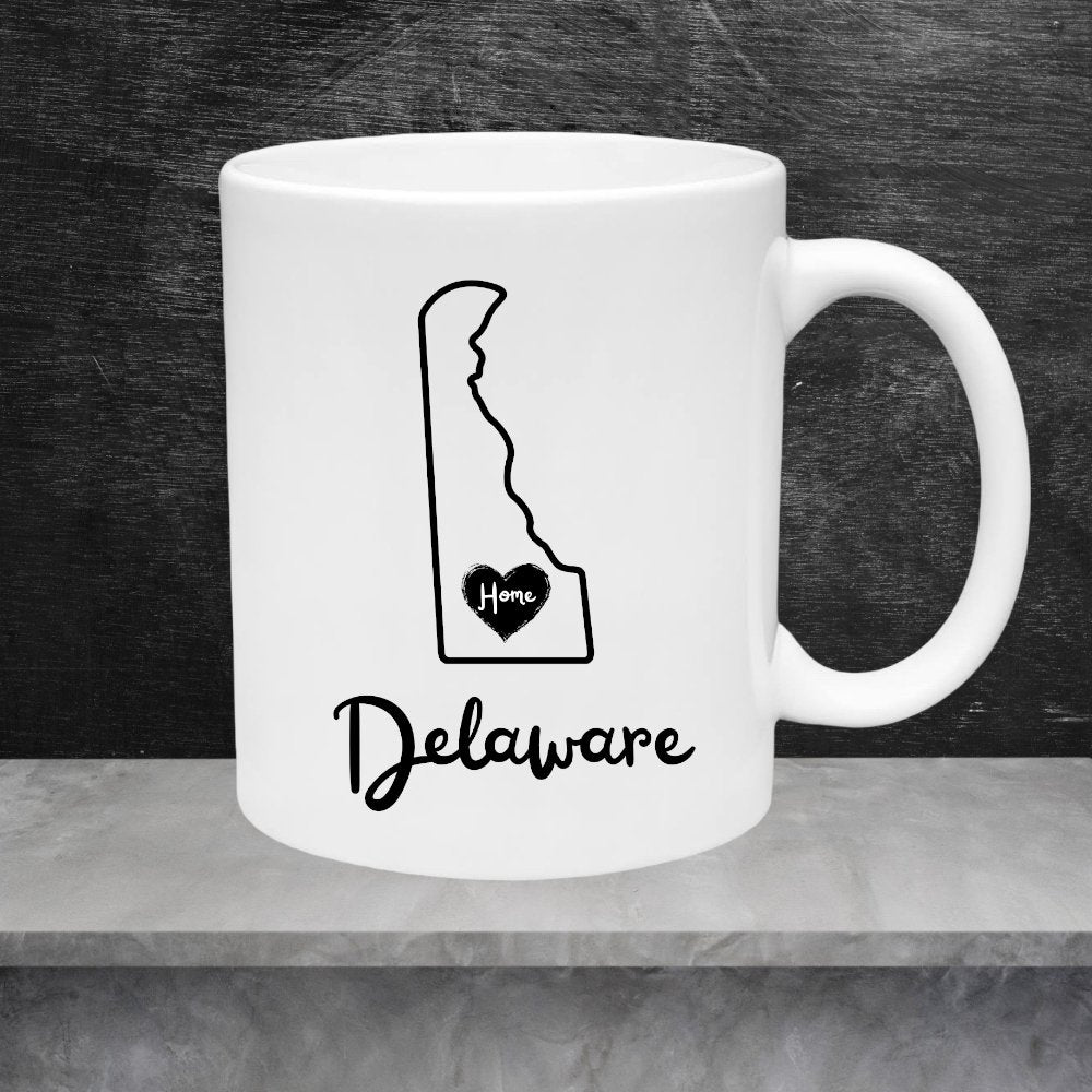 Digital download of Delaware state silhouette collection