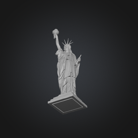 glb statue of liberty digital model