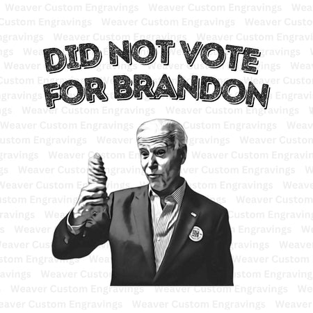 Did Not Vote For Brandon: Expressive Political Digital Art Download