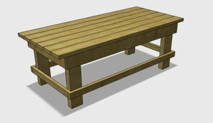 DIY coffee table project plans download