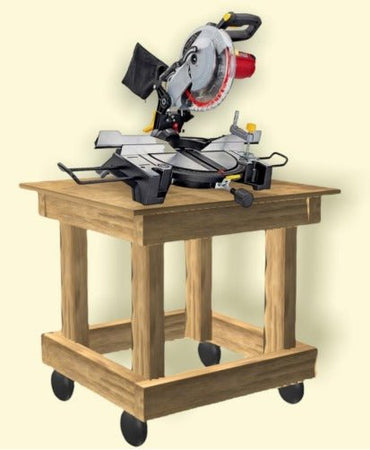 DIY rolling workbench construction plans download.