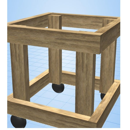 Custom wood rolling bench building instructions.