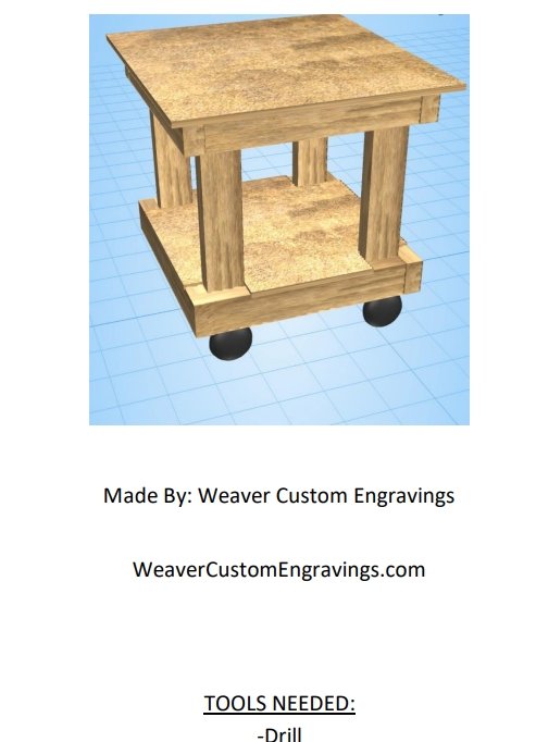 Easy-to-build DIY rolling workbench for beginners.