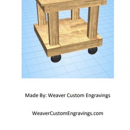 Easy-to-build DIY rolling workbench for beginners.