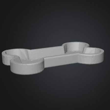 dog bone tray 3d model
