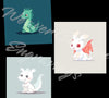 "Adorable dragon character wall art for children's nursery."