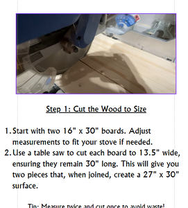 Easy DIY noodle board for stove protection
