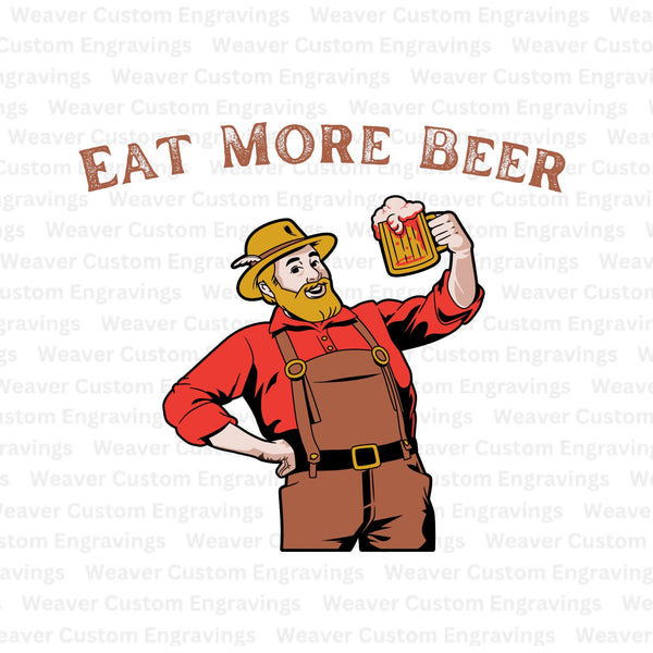 "Digital download of beer-themed lumberjack art in PDF format."