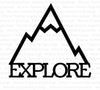 EXPLORE mountain design digital art for adventurous decor