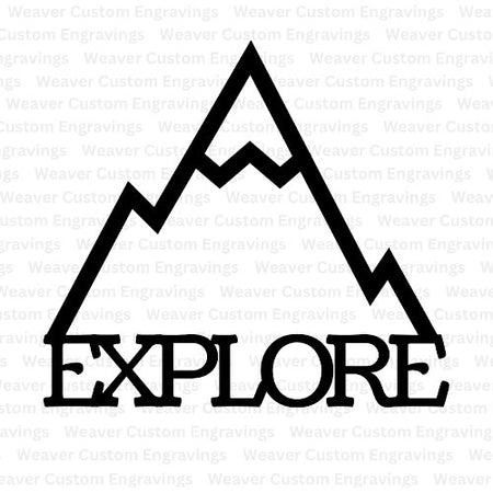 EXPLORE mountain design digital art for adventurous decor