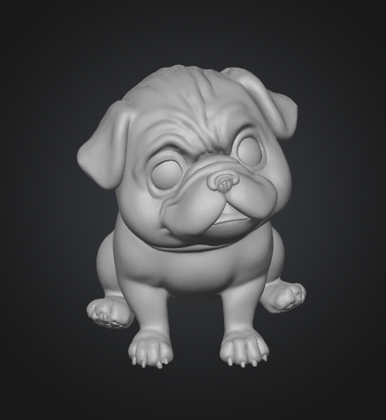 pug stl files - glb obj stl