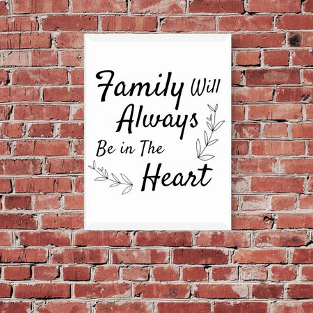 Heartwarming family love design for DIY home decor and gifts