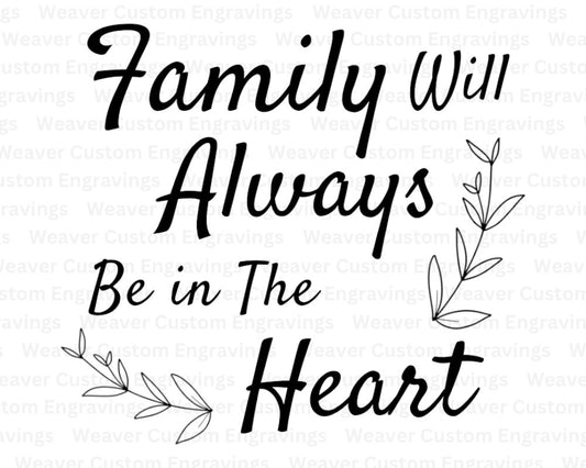 Inspirational family quote digital art download in high-quality formats