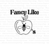 Fancy Like Applebee's digital art with bee and apple design