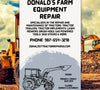 Customizable farm equipment repair flyer template digital download.