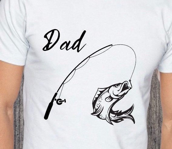 High-quality SVG file perfect for creating personalized Father's Day gifts for the fishing enthusiast.