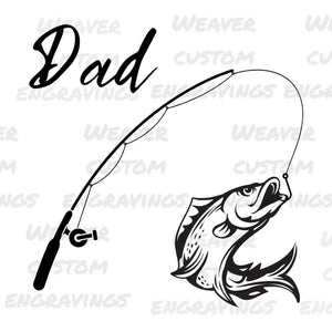 Versatile "Fishing Dad" design files suitable for printing on t-shirts, mugs, and more.