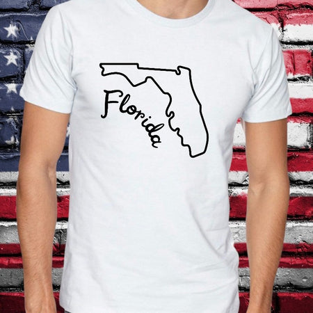 "Digital Florida state outlines pack for home and apparel design."