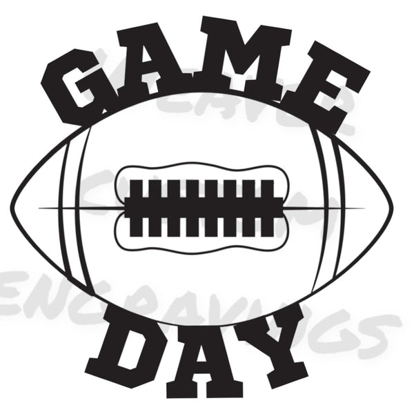 "Football Game Day high-quality clipart digital download."