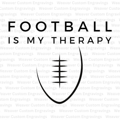 "Versatile football quote digital file for printing and crafting."