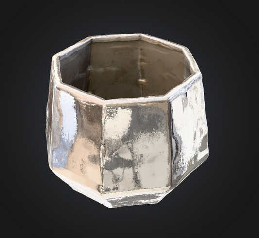 geometric plant pot 3d model stl