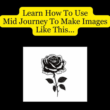 Step-by-step tutorial page from Midjourney silhouette art guide.