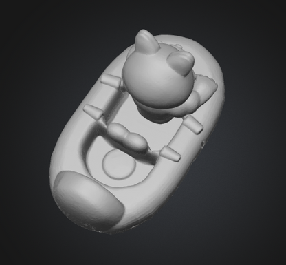 glb kids toy boat character