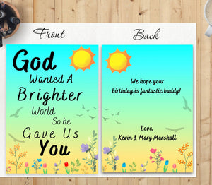 "Printable Spiritual Birthday or Greeting Card"