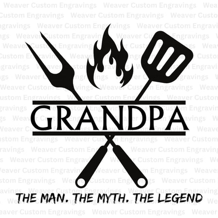 BBQ themed Grandpa legend design download