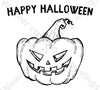 "Happy Halloween" Jack-O'-Lantern SVG for spooky crafts