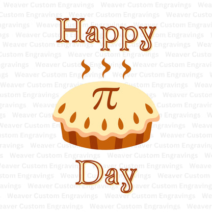 "Happy Pi Day" funny pie clipart SVG download