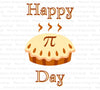 "Happy Pi Day" funny pie clipart SVG download