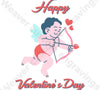 "Happy Valentine's Day with Cupid" digital design download svg png pdf