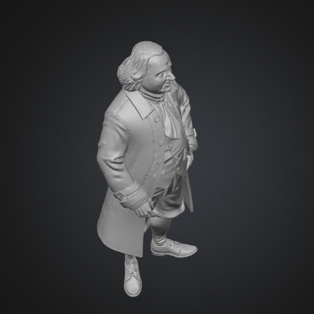 historic benjamin franklin stl model
