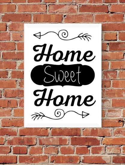 Instant download "Home Sweet Home" graphic in versatile formats