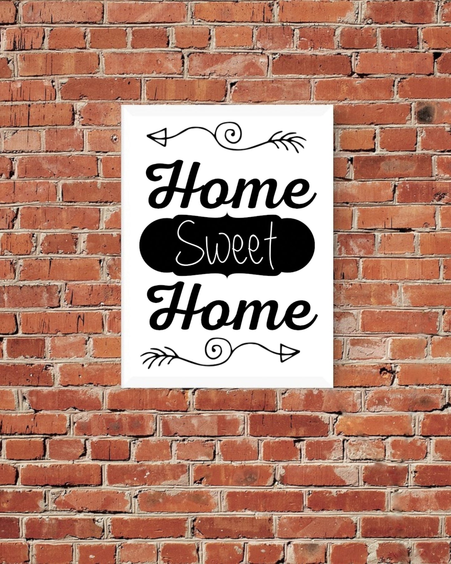 DIY "Home Sweet Home" art printable for personalized home accents
