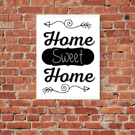 DIY "Home Sweet Home" art printable for personalized home accents