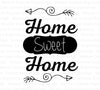 "Home Sweet Home" digital design for cozy home decor projects