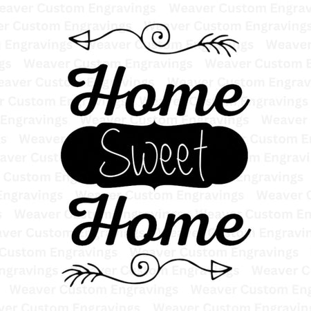 "Home Sweet Home" digital design for cozy home decor projects