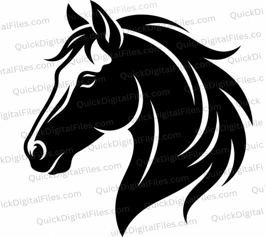 horse profile svg