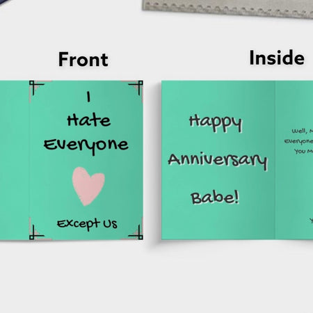 "Instant download quirky love card design on Canva"