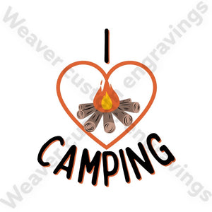 "Digital download campfire heart SVG for outdoor enthusiasts"