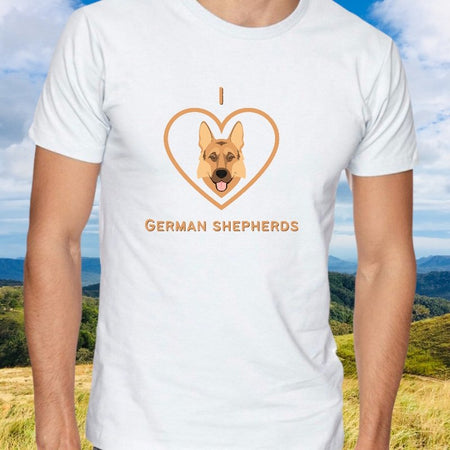 "German Shepherd love SVG file for custom pet projects"