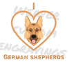 "I Love German Shepherds digital design with adorable breed illustration"