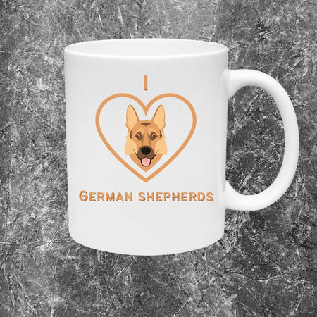 "Printable German Shepherd affection art in PNG and PDF formats"