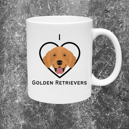 Colorful Golden Retriever illustration in SVG, PNG, PDF formats