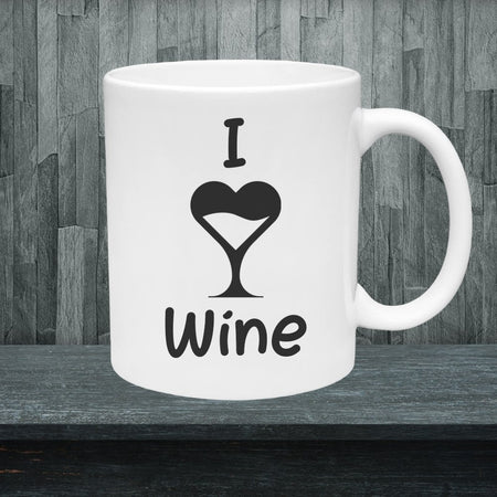 Playful yet sophisticated "I Love Wine" digital art in SVG, PNG, PDF.