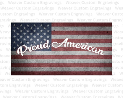 "Proud American flag vector image for DIY patriotic crafts."