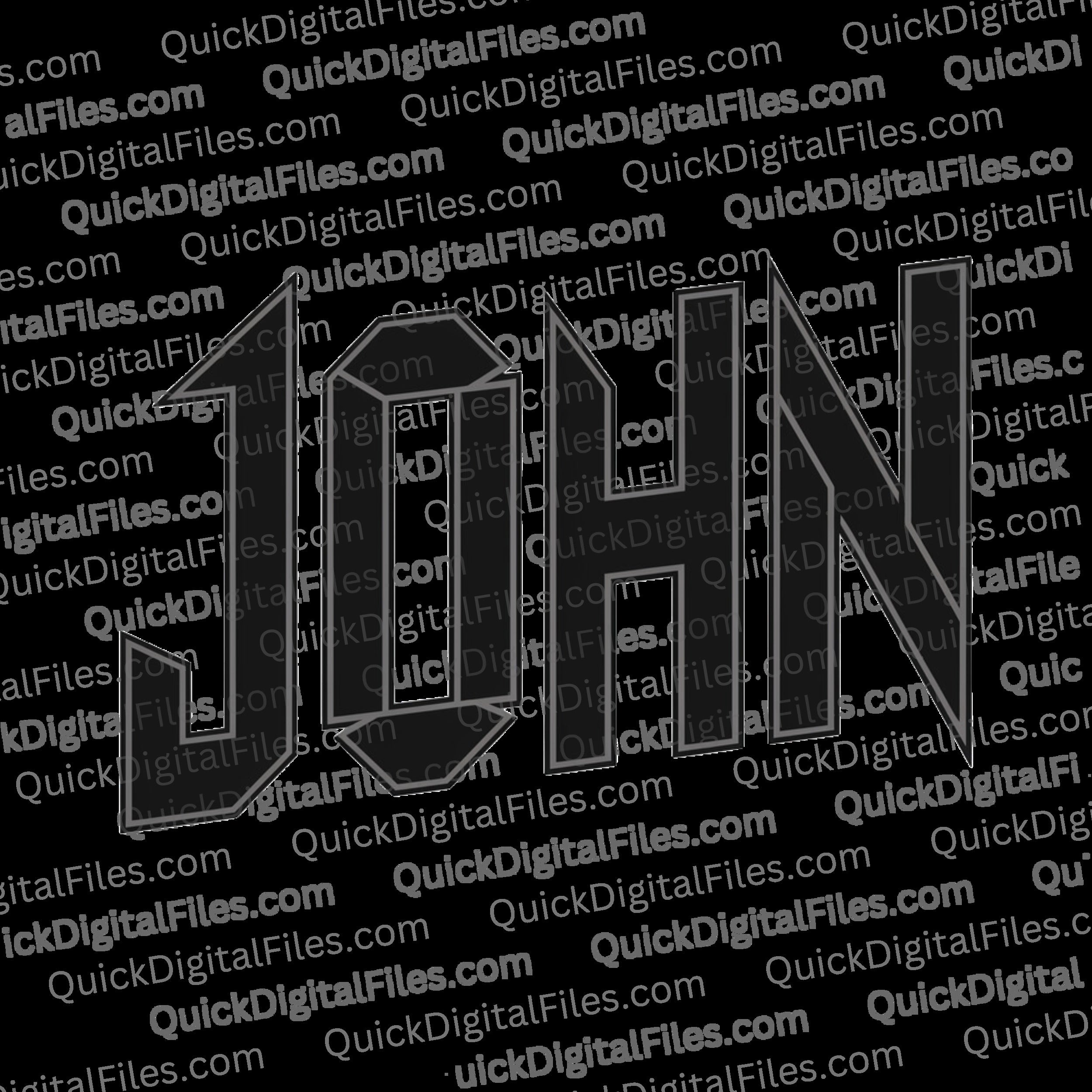 Jhon Computer Text Personalized